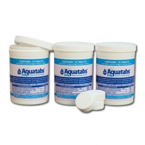 Aquatabs 8.68g Tubs – 3-Pack Value Bundle (30 Tablets)