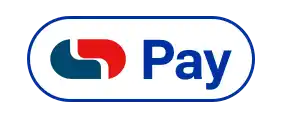 Pay logo with a blue and red emblem to the left of the word 'Pay' in blue text.