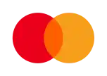 Mastercard logo: two overlapping red and orange circles